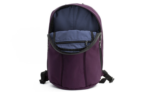 The Luminary 15 in Aubergine (dark purple) 525 Ballistic with a Dawn (blue-grey) 210 Ballistic interior.